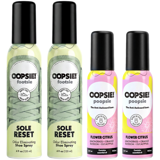 Shoe & Toilet Spray Bundle I Petals & Pedicures | Oopsie!