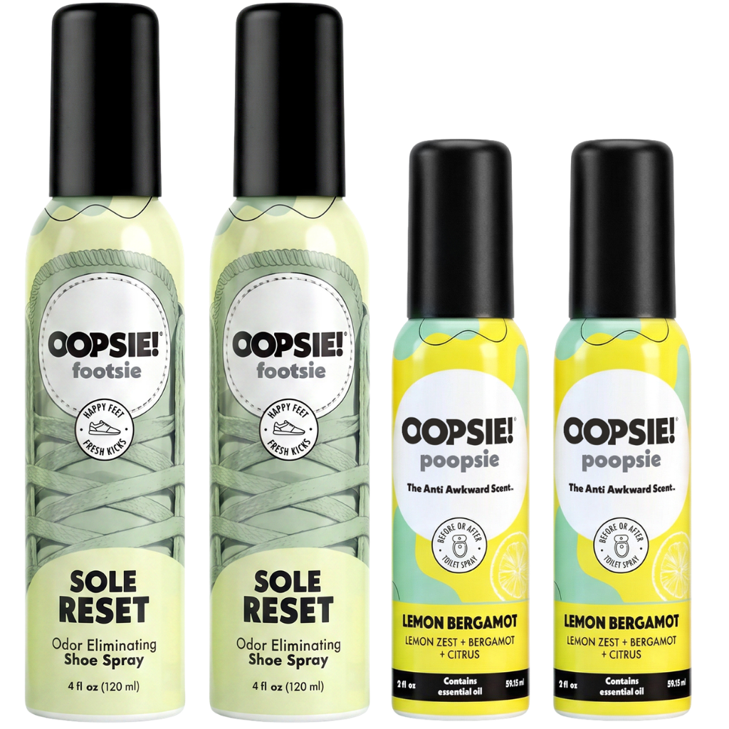 Shoe & Toilet Spray Bundle I Zest Foot Forward | Oopsie!