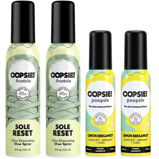 Shoe & Toilet Spray Bundle I Zest Foot Forward | Oopsie!