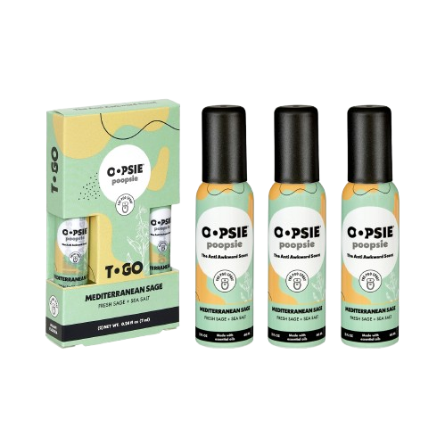 Toilet Spray I Mediterranean Sage I To-Go Bundle  I 2oz by Oopsie Poopsie