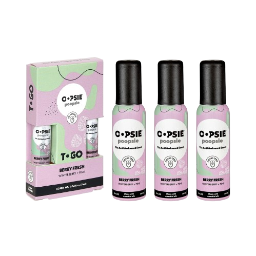 Toilet Spray I Berry Fresh I To-Go Bundle  I 2oz by Oopsie Poopsie