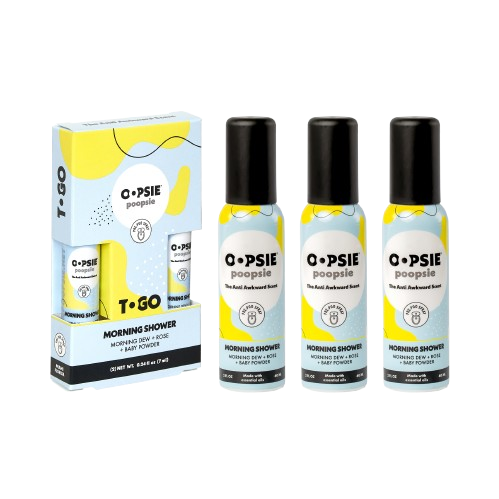 Toilet Spray I Morning Shower I To-Go Bundle  I 2oz by Oopsie Poopsie