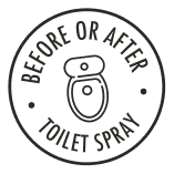 Before or after toilet spray