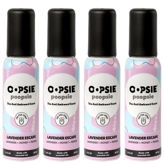Toilet Spray I Lavender Escape I Bundle-Package  I 2oz by Oopsie Poopsie I 810122380511