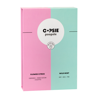Toilet Spray I Flower Citrus and Wild Mint I Giftable 2 Pack Assorted Scents I 2oz by Oopsie Poopsie - Oopsie Poopsie