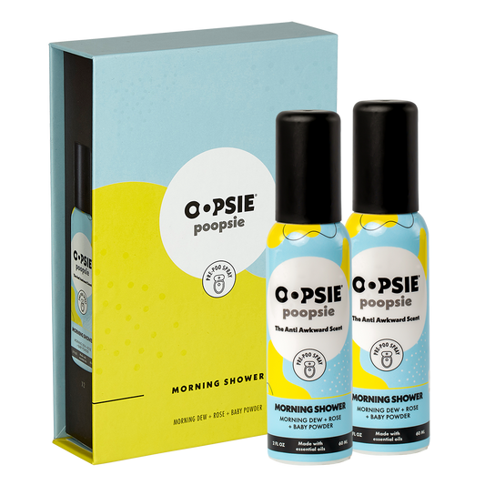 Toilet Spray I Morning Shower I Giftable 2 Pack Single Scent I 2oz by Oopsie Poopsie - Oopsie Poopsie