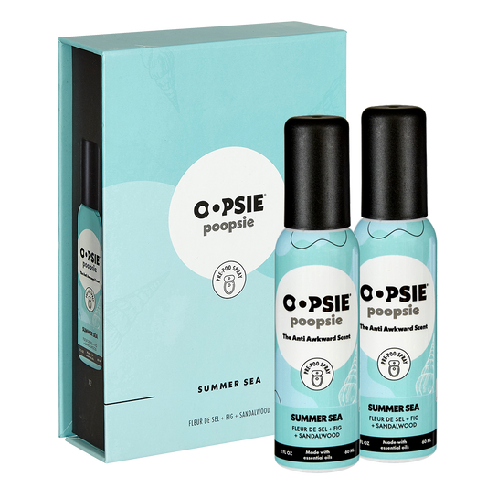 Toilet Spray I Summer Sea I Giftable 2 Pack Single Scent I 2oz by Oopsie Poopsie - Oopsie Poopsie